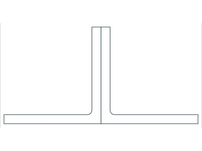 2L6X6X9/16 Steel Section CAD block — line drawing preview of the DWG file