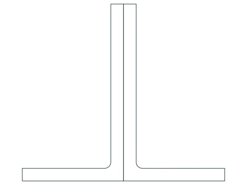 2L7X4X1/2X3/4LLBB Steel Section CAD block — line drawing preview of the DWG file