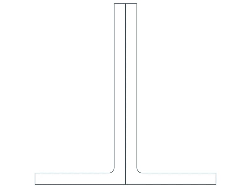 2L8X4X1/2X3/8LLBB Steel Section CAD block — line drawing preview of the DWG file