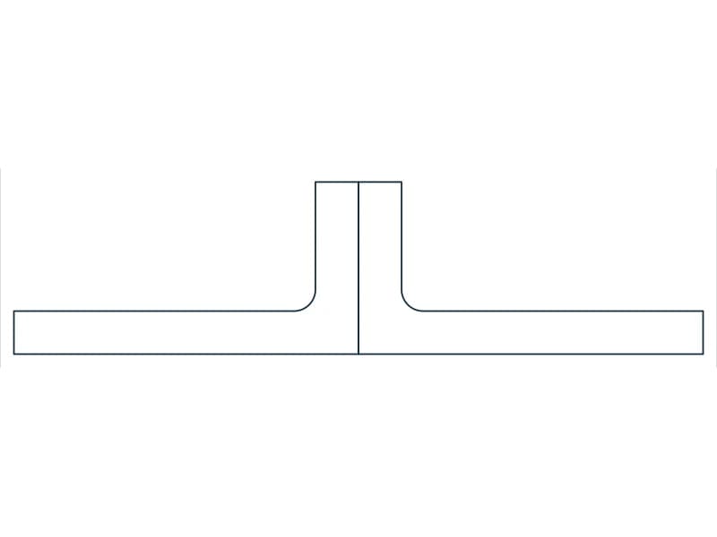 2L8X4X1SLBB Steel Section CAD block — line drawing preview of the DWG file