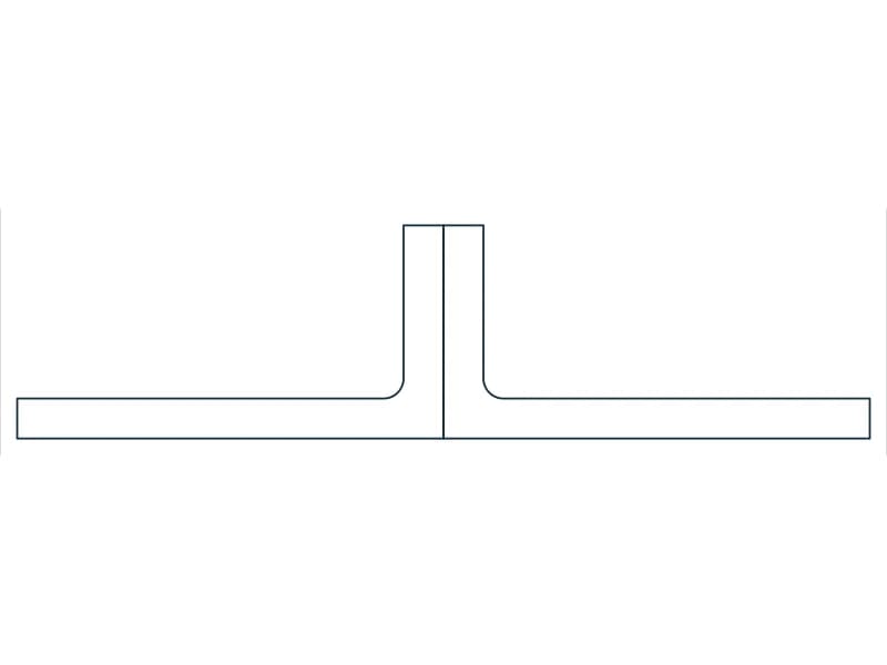2L8X4X3/4X3/4SLBB Steel Section CAD block — line drawing preview of the DWG file