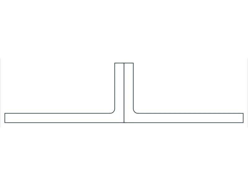 2L8X4X5/8SLBB Steel Section CAD block — line drawing preview of the DWG file