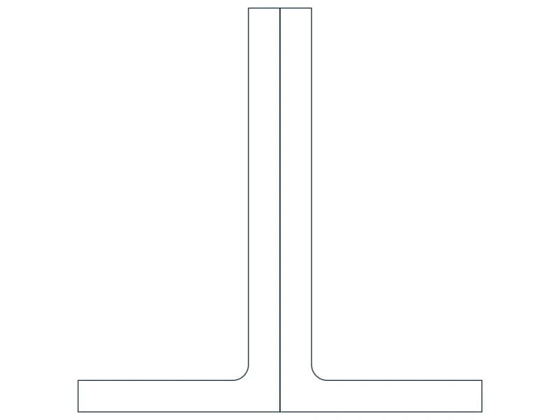 2L8X4X5/8X3/4LLBB Steel Section CAD block — line drawing preview of the DWG file