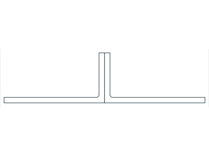 2L8X4X7/16X3/8SLBB Steel Section CAD block — line drawing preview of the DWG file