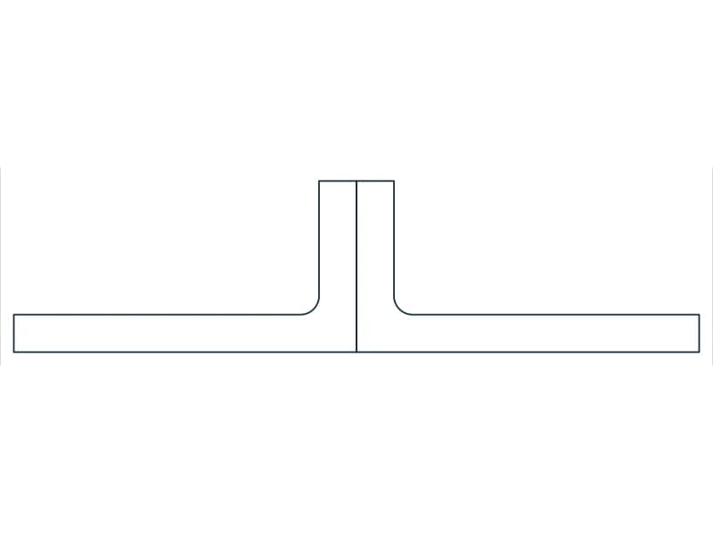 2L8X4X7/8SLBB Steel Section CAD block — line drawing preview of the DWG file