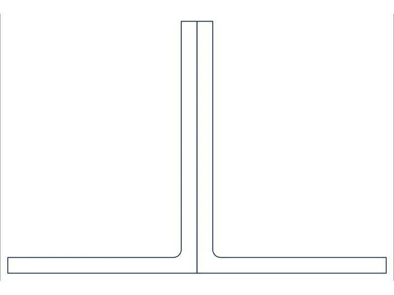 2L8X6X1/2X3/8LLBB Steel Section CAD block — line drawing preview of the DWG file