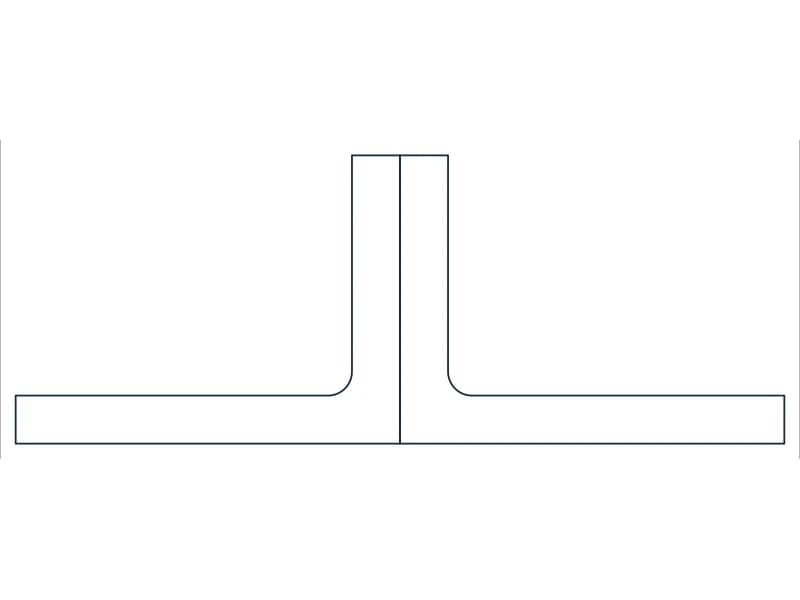 2L8X6X1SLBB Steel Section CAD block — line drawing preview of the DWG file