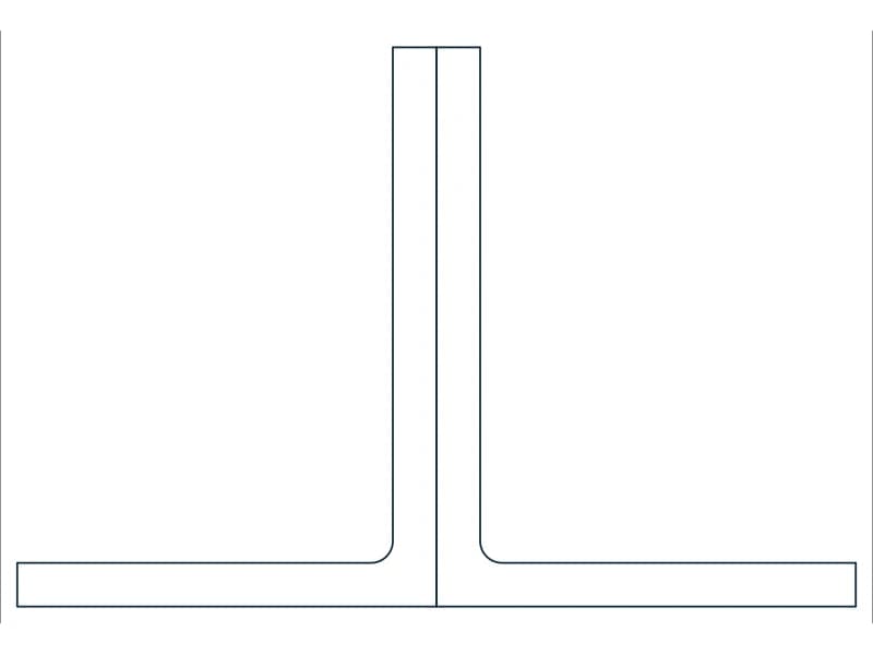 2L8X6X5/8X3/4LLBB Steel Section CAD block — line drawing preview of the DWG file