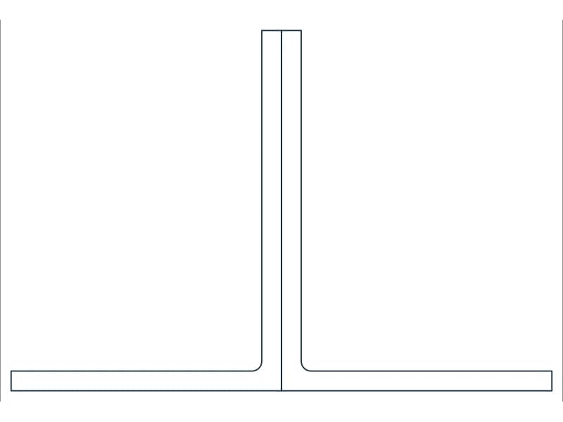 2L8X6X7/16X3/4LLBB Steel Section CAD block — line drawing preview of the DWG file
