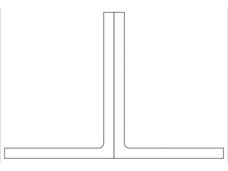 2L8X6X9/16LLBB Steel Section CAD block — line drawing preview of the DWG file