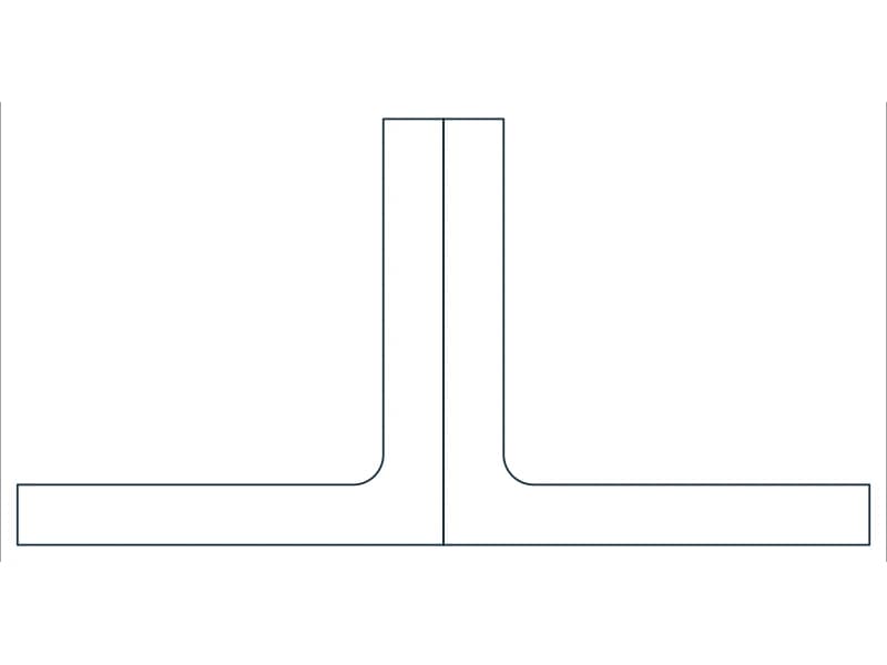 2L8X8X1-1/8 Steel Section CAD block — line drawing preview of the DWG file