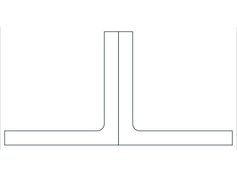 2L8X8X1 Steel Section CAD block — line drawing preview of the DWG file