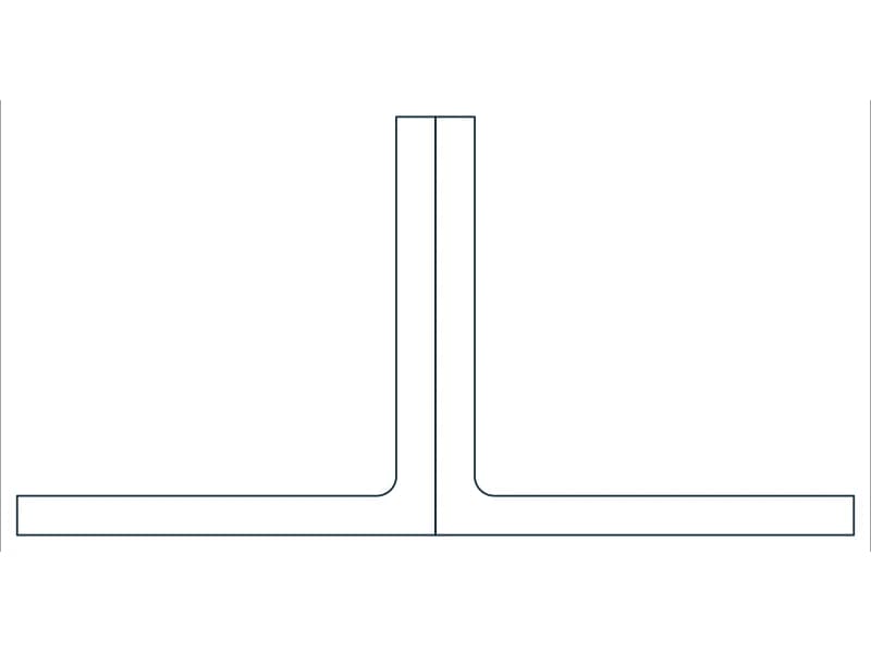 2L8X8X3/4 Steel Section CAD block — line drawing preview of the DWG file