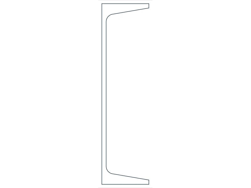 قطاع فولاذي C10X15.3 — أحد 32 فولاذ c بلوك CAD