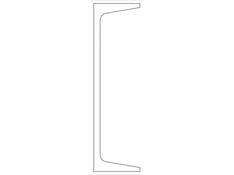 C10X20 Steel Section CAD block — line drawing preview of the DWG file