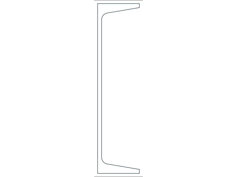 C12X20.7 Steel Section CAD block — line drawing preview of the DWG file