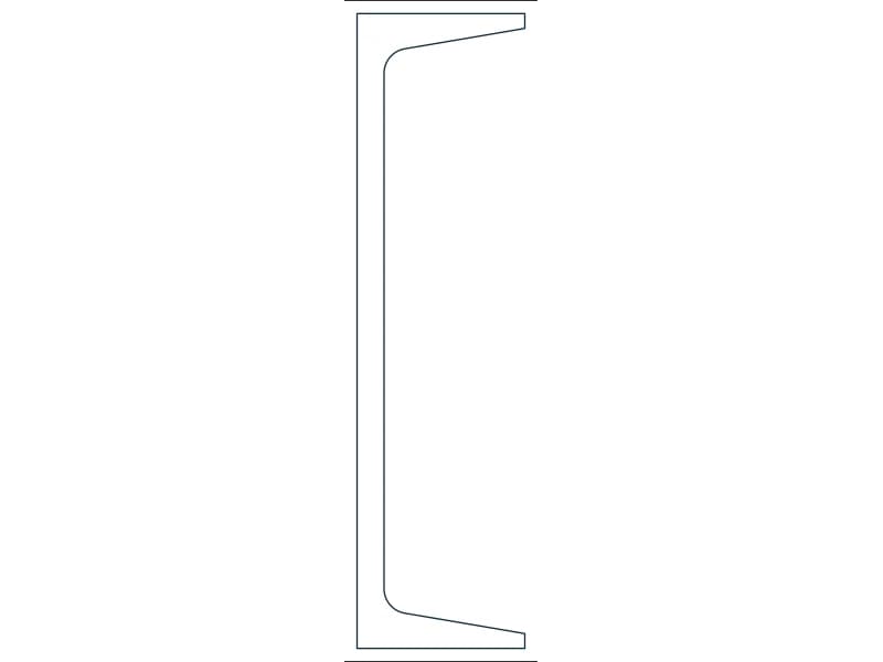 C12X30 Steel Section CAD block — line drawing preview of the DWG file