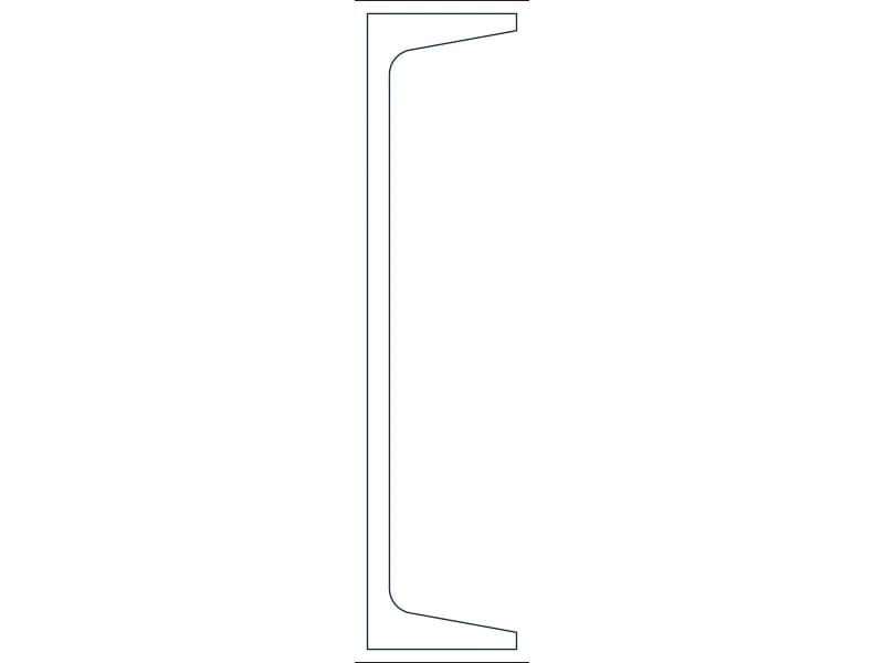 C15X40 Steel Section CAD block — line drawing preview of the DWG file