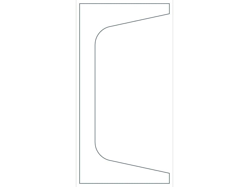 C3X5 Steel Section CAD block — line drawing preview of the DWG file