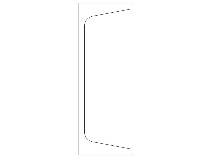C5X6.7 Steel Section CAD block — line drawing preview of the DWG file