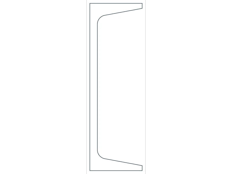 C7X12.25 Steel Section CAD block — line drawing preview of the DWG file