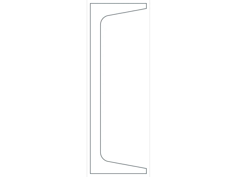 C7X14.75 Steel Section CAD block — line drawing preview of the DWG file
