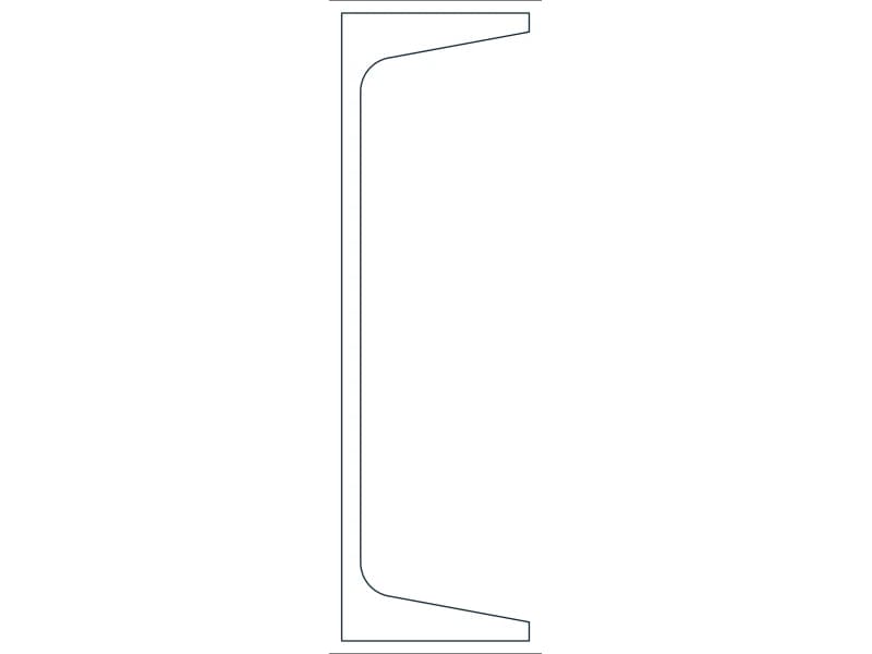 C7X9.8 Steel Section CAD block — line drawing preview of the DWG file