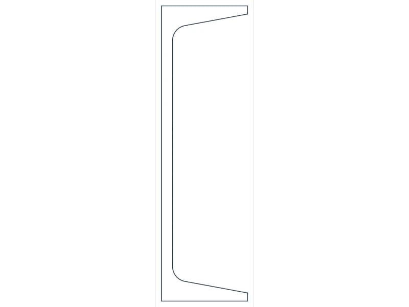 C8X13.75 Steel Section CAD block — line drawing preview of the DWG file