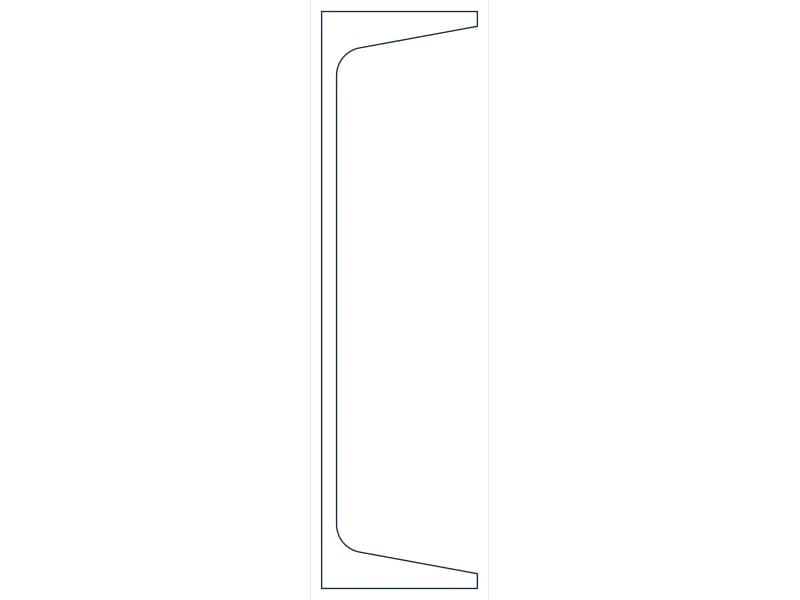C9X13.4 Steel Section CAD block — line drawing preview of the DWG file