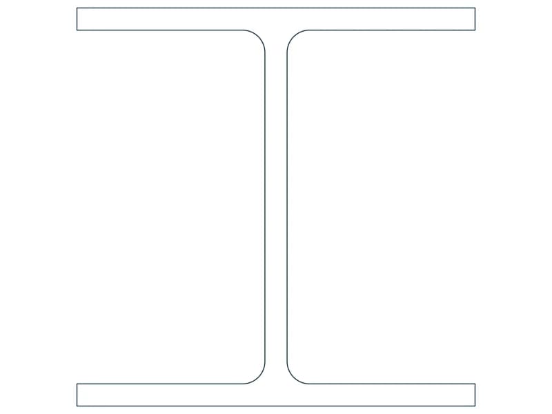 HP12X84 Steel Section CAD block — line drawing preview of the DWG file