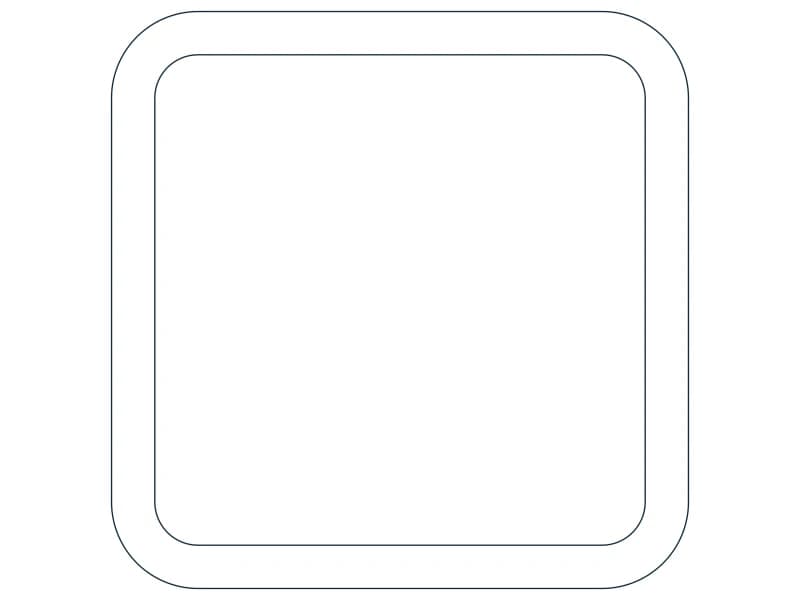 قطاع فولاذي HSS10X10X3/4 — أحد 525 فولاذ hss مستطيل بلوك CAD
