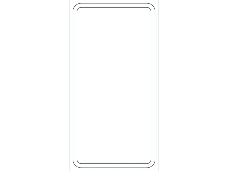 كتلة CAD مقطع فولاذي HSS10X5X1/4 — معاينة رسم خطي لملف DWG