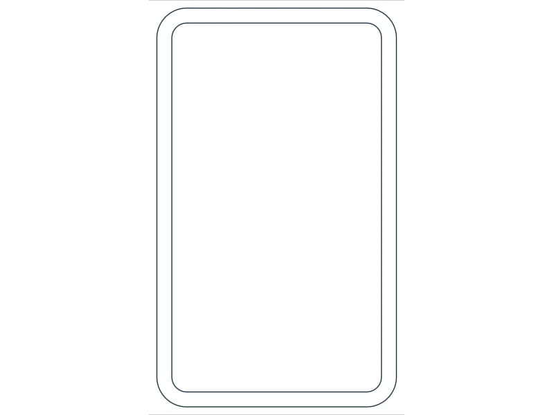 كتلة CAD مقطع فولاذي HSS10X6X3/8 — معاينة رسم خطي لملف DWG