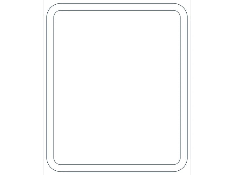 كتلة CAD قطاع فولاذي HSS12X10X1/2 — معاينة رسم خطي لملف DWG