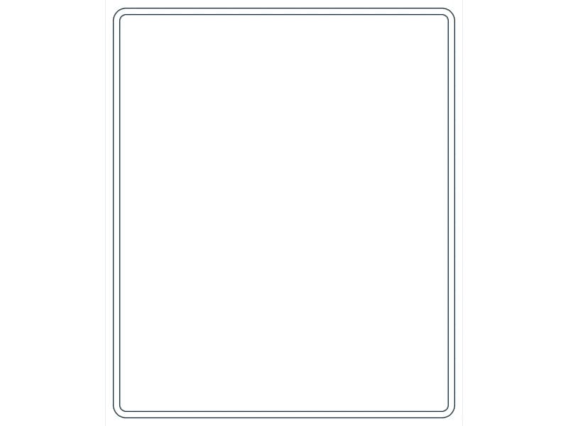 كتلة CAD قطاع فولاذي HSS12X10X3/16 — معاينة رسم خطي لملف DWG