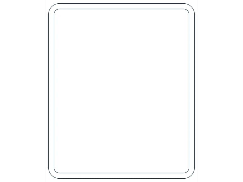 كتلة CAD قطاع فولاذي HSS12X10X3/8 — معاينة رسم خطي لملف DWG