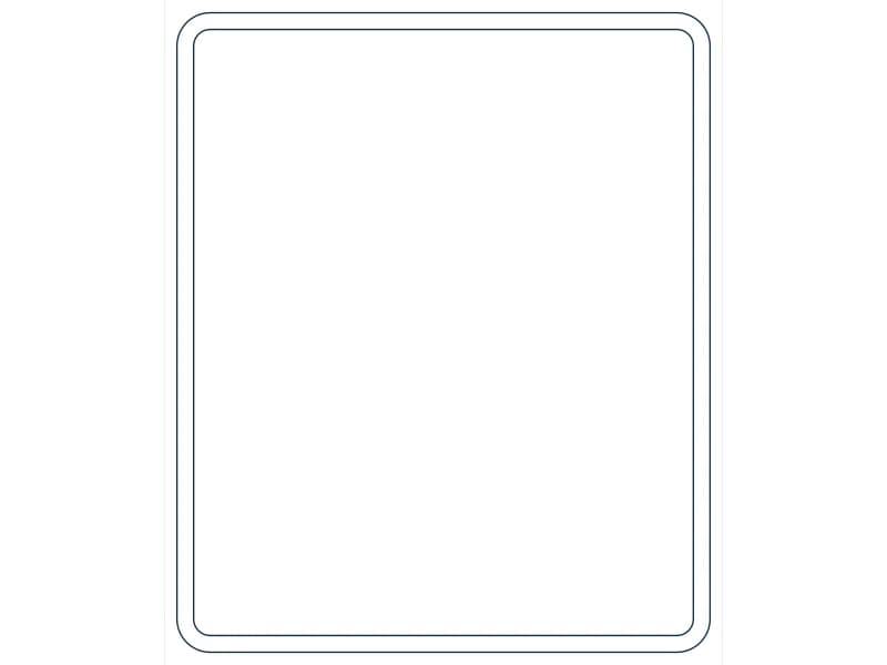كتلة CAD قطاع فولاذي HSS12X10X5/16 — معاينة رسم خطي لملف DWG