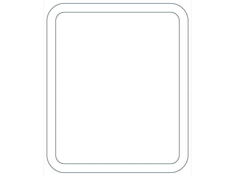 كتلة CAD قطاع فولاذي HSS12X10X5/8 — معاينة رسم خطي لملف DWG
