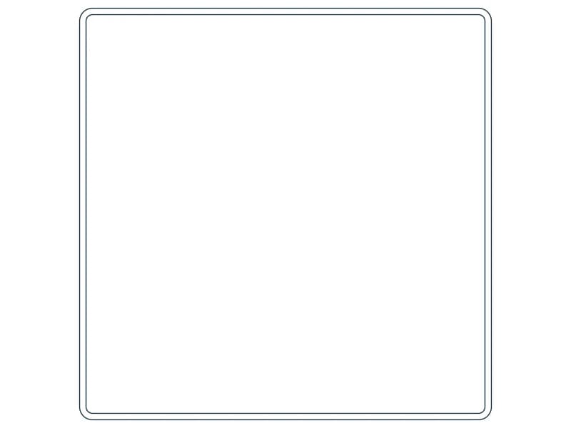 كتلة CAD قطاع فولاذي HSS12X12X3/16 — معاينة رسم خطي لملف DWG