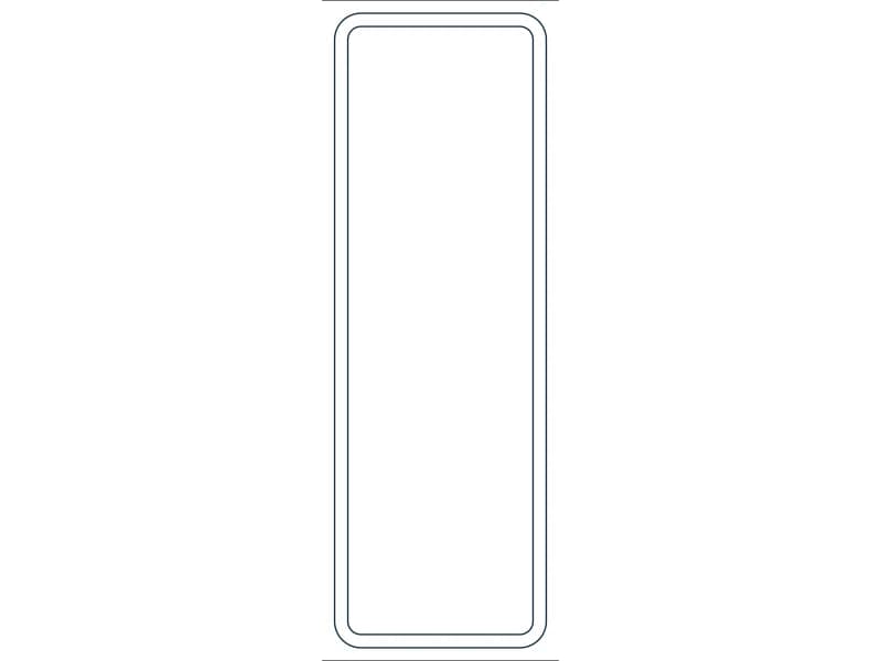 كتلة CAD قطاع فولاذي HSS12X4X1/4 — معاينة رسم خطي لملف DWG