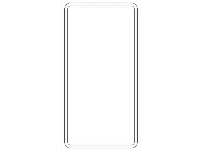 كتلة CAD قطاع فولاذي HSS12X6X1/4 — معاينة رسم خطي لملف DWG