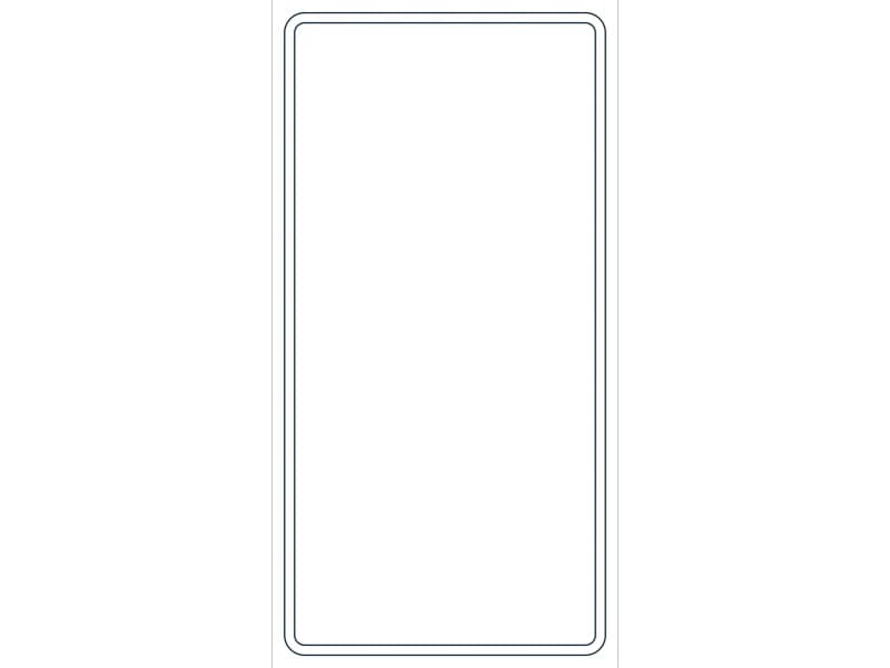 كتلة CAD قطاع فولاذي HSS12X6X3/16 — معاينة رسم خطي لملف DWG