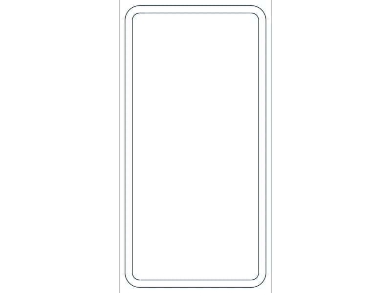 كتلة CAD قطاع فولاذي HSS12X6X5/16 — معاينة رسم خطي لملف DWG