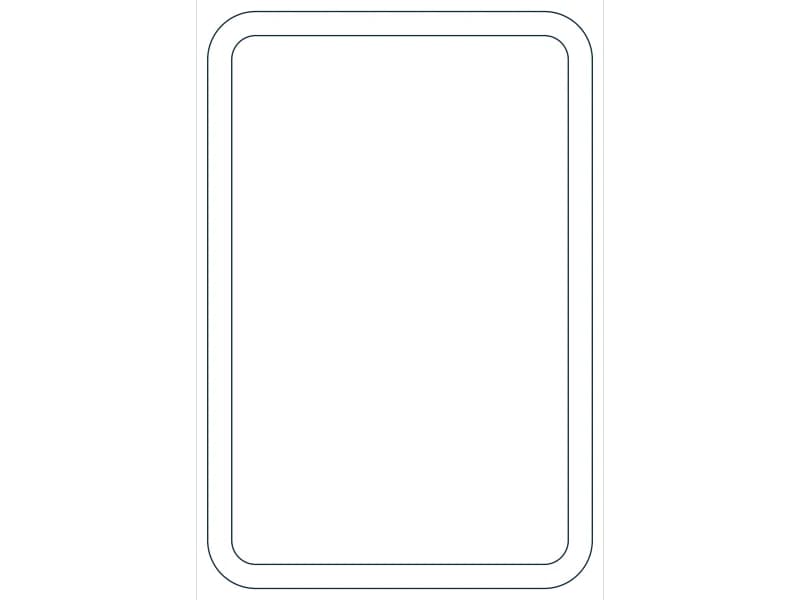 كتلة CAD قطاع فولاذي HSS12X8X1/2 — معاينة رسم خطي لملف DWG