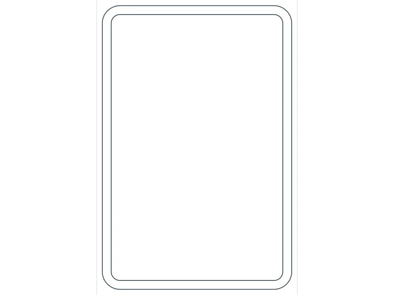 كتلة CAD قطاع فولاذي HSS12X8X3/8 — معاينة رسم خطي لملف DWG