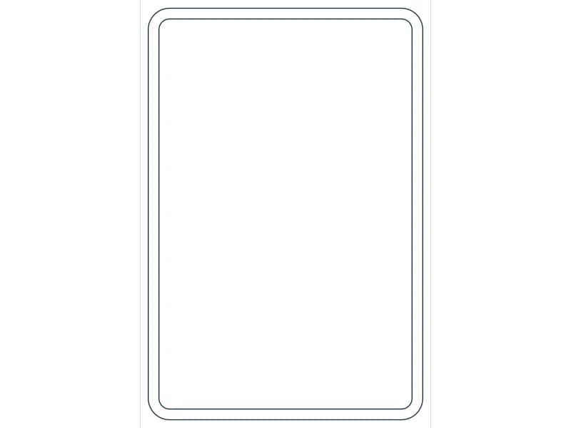 كتلة CAD قطاع فولاذي HSS12X8X5/16 — معاينة رسم خطي لملف DWG