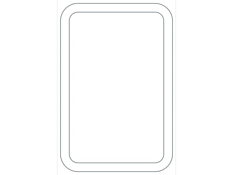 كتلة CAD قطاع فولاذي HSS12X8X5/8 — معاينة رسم خطي لملف DWG