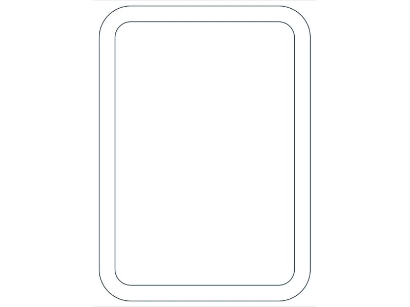 كتلة CAD قطاع فولاذي HSS14X10X3/4 — معاينة رسم خطي لملف DWG