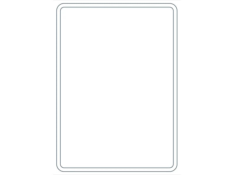 كتلة CAD قطاع فولاذي HSS14X10X5/16 — معاينة رسم خطي لملف DWG