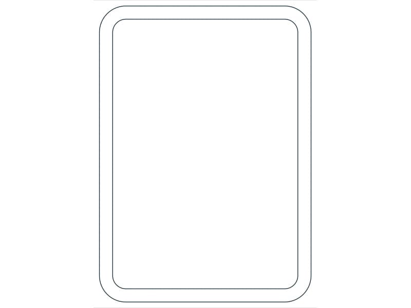 كتلة CAD قطاع فولاذي HSS14X10X5/8 — معاينة رسم خطي لملف DWG